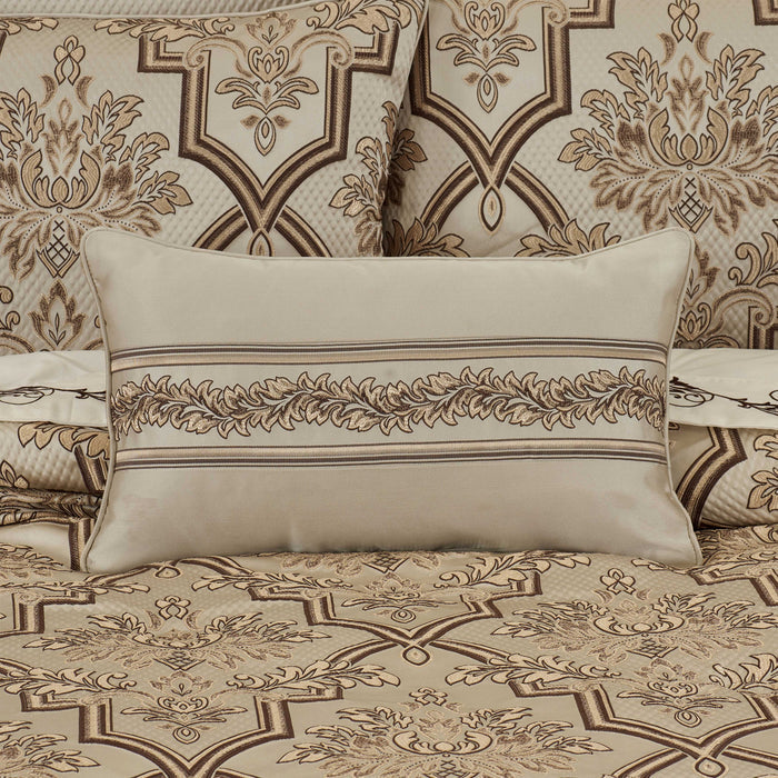 Gold Coast Sand Boudoir Decorative Throw Pillow 21" x 14" Throw Pillows By J. Queen New York