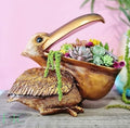 GOLD PELICAN PLANTER - DECOR