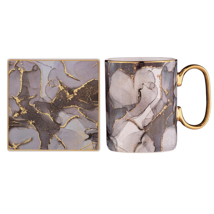 GOLDEN DEPTHS MUG & COASTER SET - Quartz