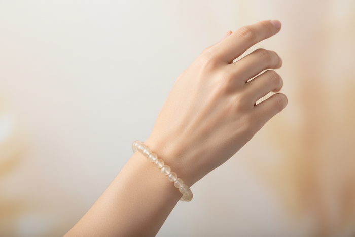 Golden Rutilated Quartz Crystal Bracelet   Fashion