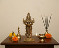 Graceful Brass Lady with Diya – Symbol of Devotion and Radiant Light from Aligarh   Brass Ware