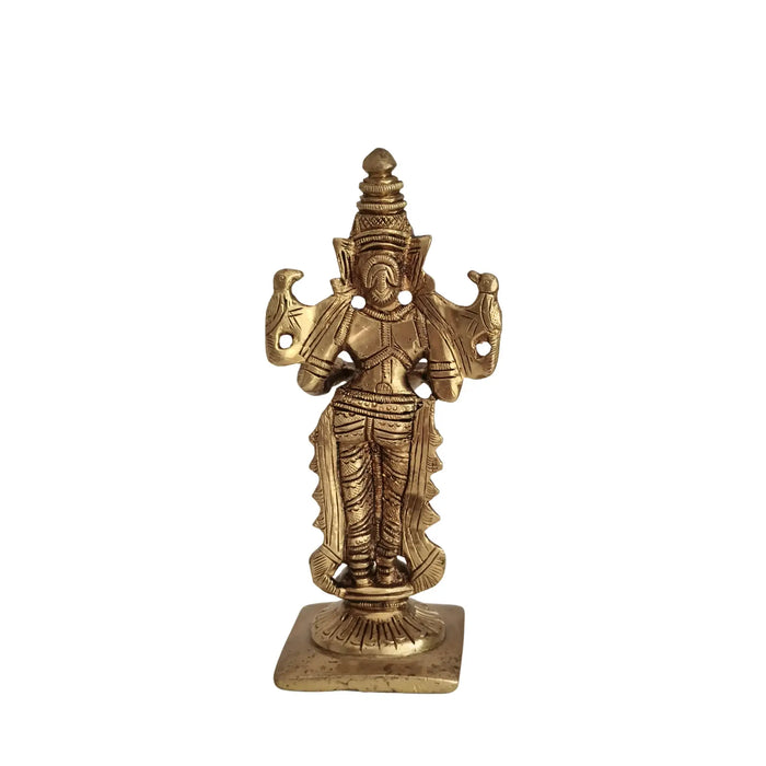 Graceful Brass Lady with Diya – Symbol of Devotion and Radiant Light from Aligarh   Brass Ware