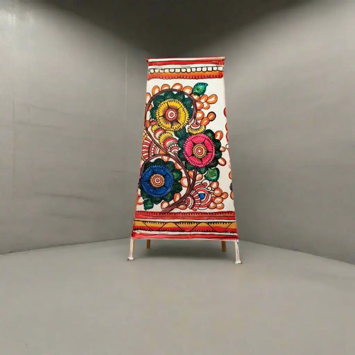 Graceful Floral Leather Handcrafted Artwork | Bed Lamp   Leather Paintings