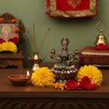 Graceful Goddess Lakshmi Brass Idol – Symbol of Prosperity and Divine Serenity   Brass Ware