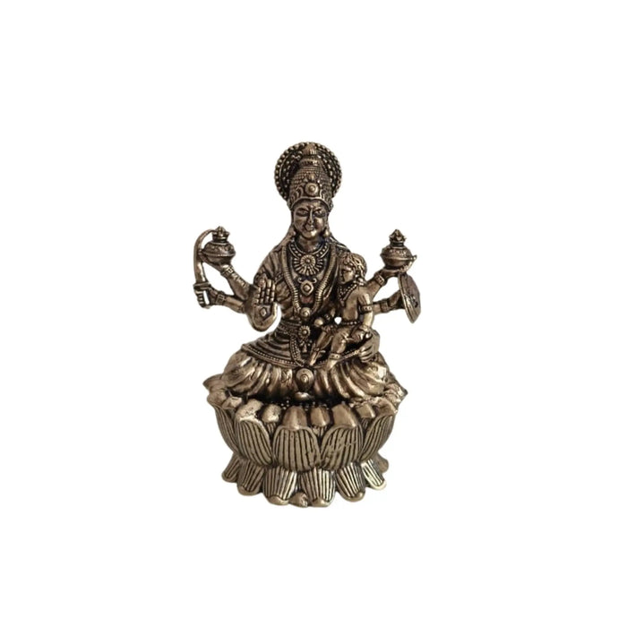 Graceful Goddess Lakshmi Brass Idol – Symbol of Prosperity and Divine Serenity   Brass Ware