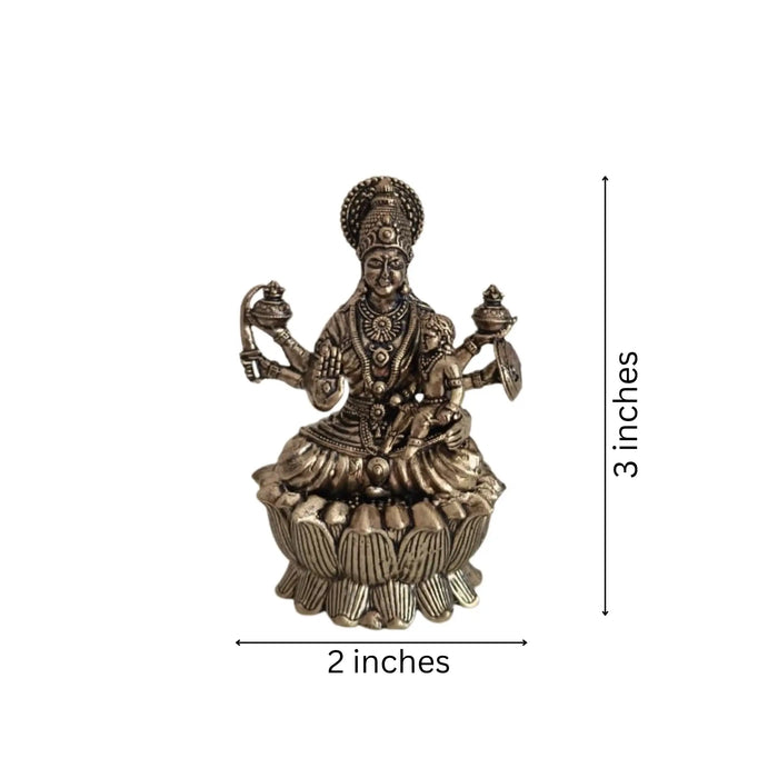 Graceful Goddess Lakshmi Brass Idol – Symbol of Prosperity and Divine Serenity   Brass Ware