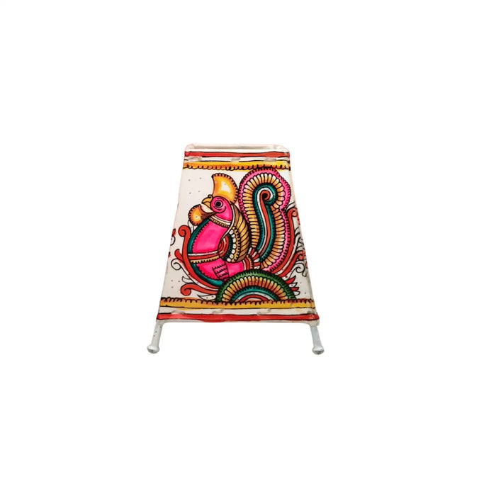 Graceful Peacock Leather Puppetry Painting | Bed Lamp   Leather Paintings