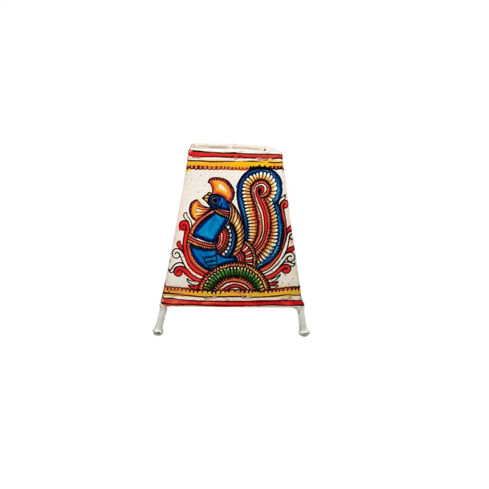 Graceful Peacock Leather Puppetry Painting | Bed Lamp   Leather Paintings