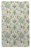 Green and gold succulent eco-friendly kitchen towel featuring watercolor botanical floral pattern