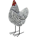 GREY WASH RESIN HEN