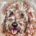 Groodle Eyes Dog Coaster - Artist Lab