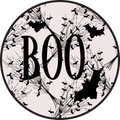 H020 Boo and Bats Sign,  Wreath Sign, Wreath Center, Wreath Attachment