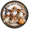 H134 The Boo Gang Sign, Halloween Sign, Wreath Attachment