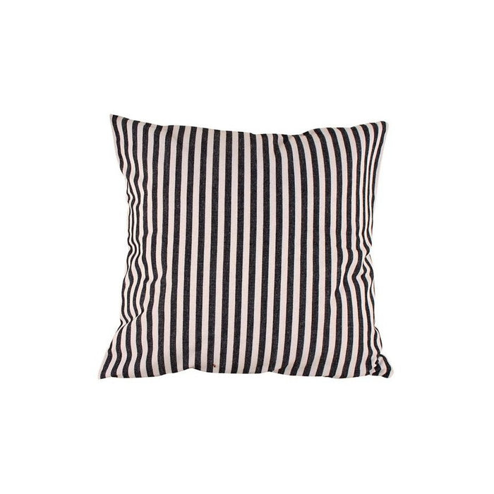 HAMPTONS BLACK & WHITE STRIPED MACHA CUSHION