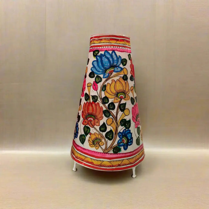 Hand-Painted Lotus Flower Leather Puppetry Lamp Shade | Bed Lamp   Leather Paintings