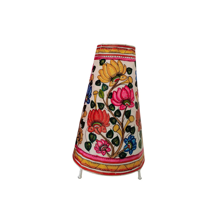 Hand-Painted Lotus Flower Leather Puppetry Lamp Shade | Bed Lamp   Leather Paintings