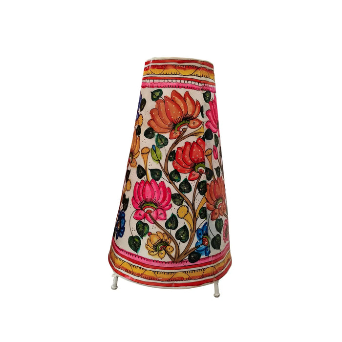 Hand-Painted Lotus Flower Leather Puppetry Lamp Shade | Bed Lamp   Leather Paintings