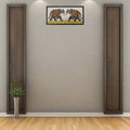 Hand-Painted Miniature Indian Elephant Pair Painting   Paintings