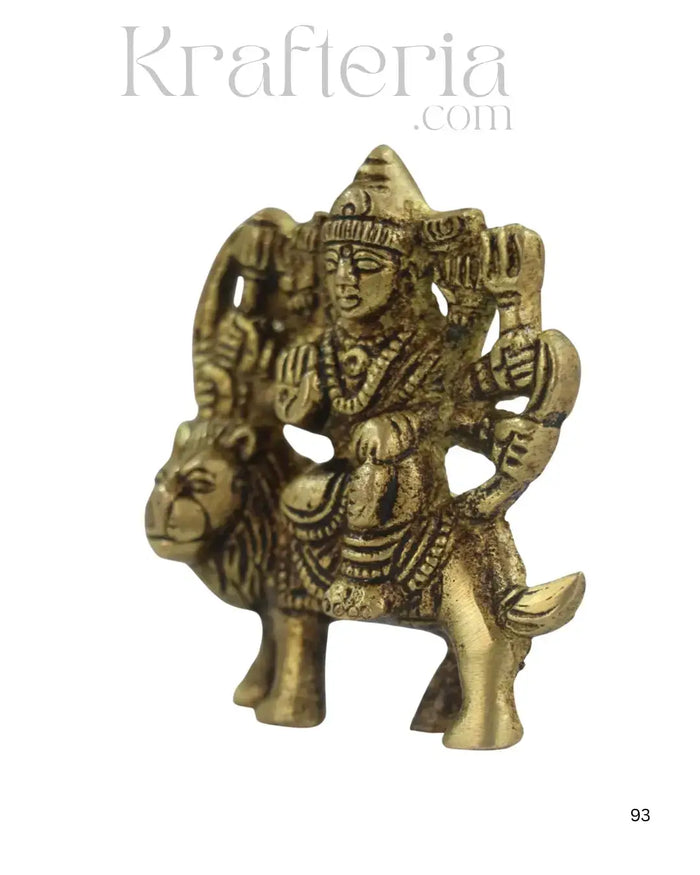 Handcrafted Brass Durga Maa Idol – Symbol of Strength and Courage   Brass Ware