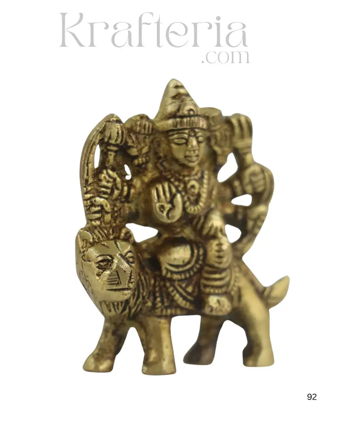Handcrafted Brass Durga Maa Idol – Symbol of Strength and Courage   Brass Ware