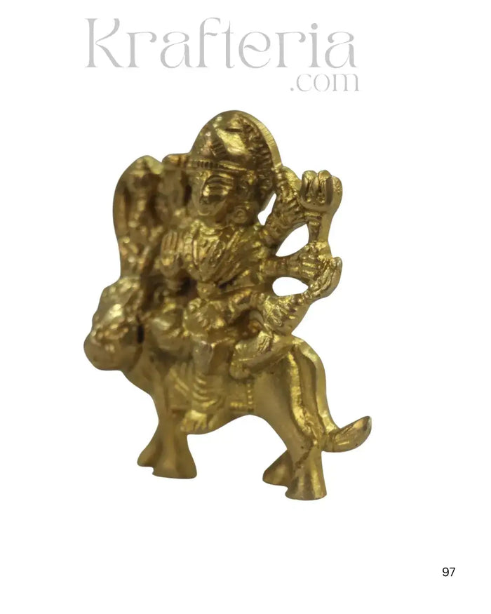 Handcrafted Brass Durga Maa Idol – Symbol of Strength and Courage   Brass Ware