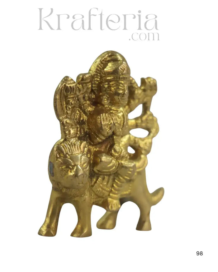 Handcrafted Brass Durga Maa Idol – Symbol of Strength and Courage   Brass Ware
