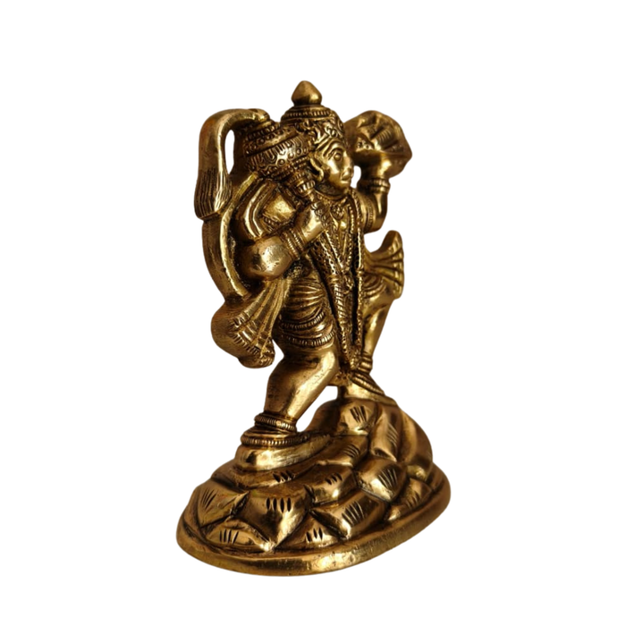 Handcrafted Brass Hanuman Ji Idol – Traditional Hindu Decorative Statue   Brass Artwork