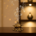 Handcrafted Brass Lotus Dhoop Burner   Brass Artwork
