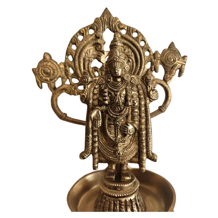 Handcrafted Brass Venkateswara Prabhavali Diya   Brass Artwork