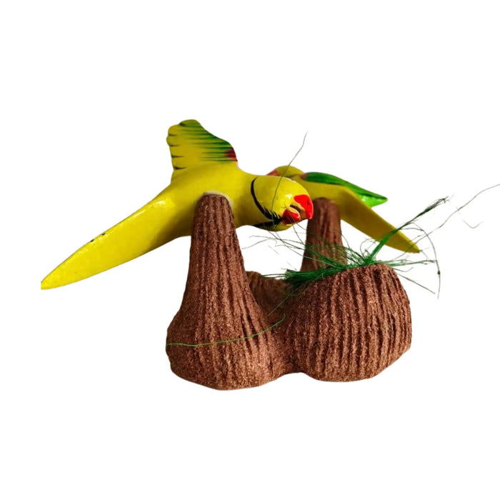 Handcrafted Nirmal Birds Nest Wall Décor   Wooden Toy