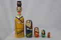 Handcrafted Wooden Nesting Doll Set – Cute Girls Design Balaji varanasi