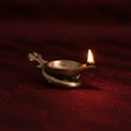 Handcrafted brass diya, decorative oil lamp by Thar.