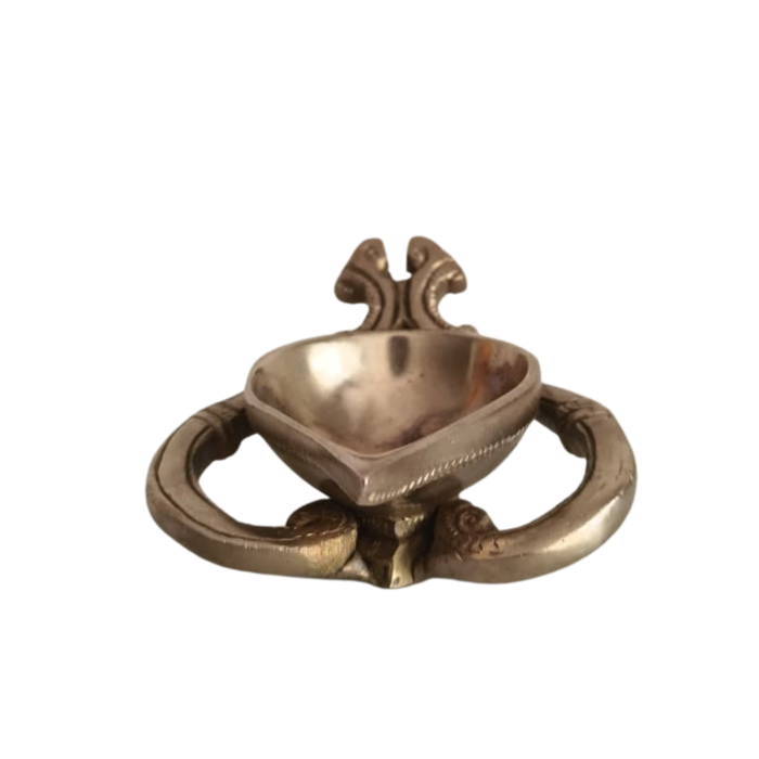 Handcrafted Brass Diya, a decorative lamp by Thar.