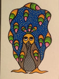 Handmade Gond Painting Greeting Card (A5 Size)   Paintings