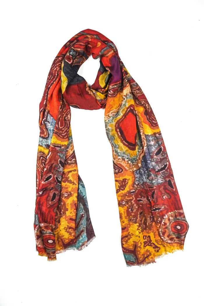 HANDMADE SILK MODAL SCARF - A DESERT STORY