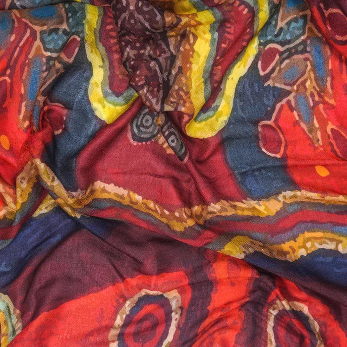 HANDMADE SILK MODAL SCARF - A DESERT STORY