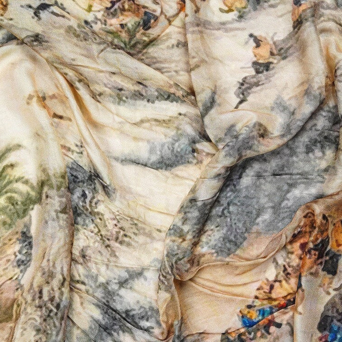 HANDMADE SILK MODAL SCARF - ANCIENT TIMES
