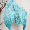 HANDMADE SILK MODAL SCARF - BLUE WASH