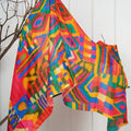 HANDMADE SILK MODAL SCARF - RETRO POP
