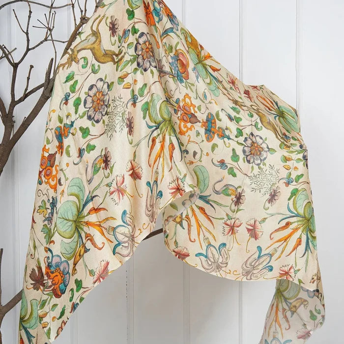 HANDMADE SILK MODAL SCARF - WILD & FLOWERING