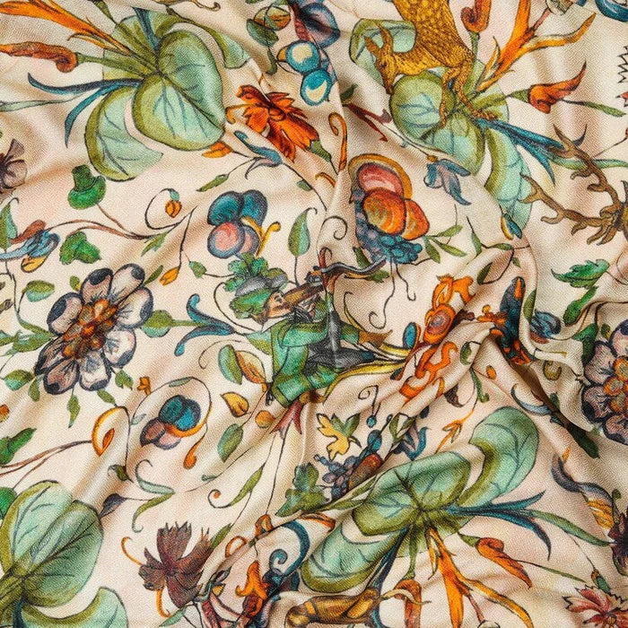 HANDMADE SILK MODAL SCARF - WILD & FLOWERING