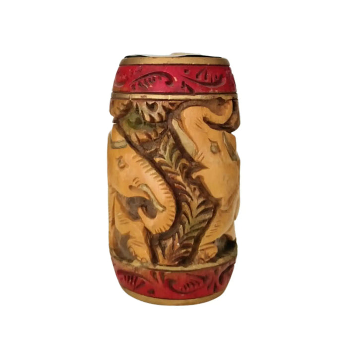 Handmade Wooden Candle Vase – Rustic Home Decor Accent maruthi handicrafts