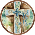 He Is Risen Sign, Easter - Spring Sign, Wreath Attachment, Wreath Sign, Wreath Center