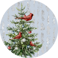Holiday Sign, Cardinal Design, Winter Design,Christmas Sign,  Wreath Center