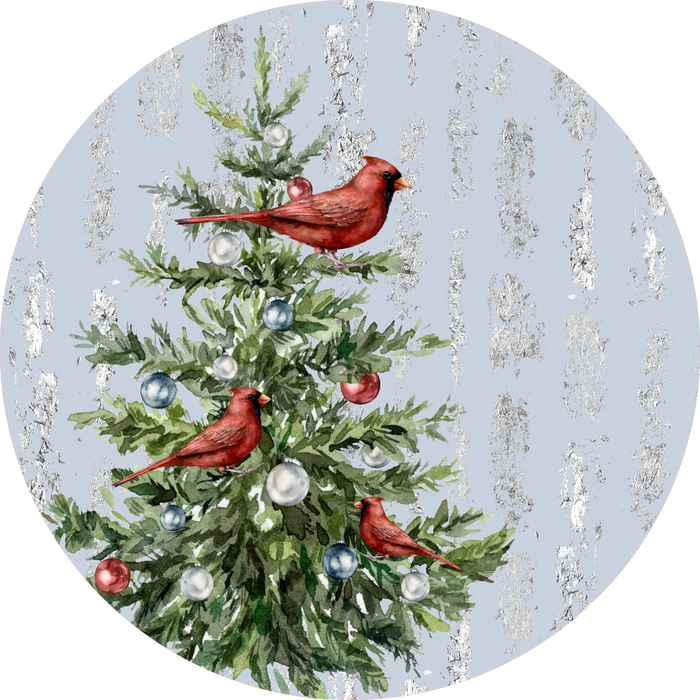 Holiday Sign, Cardinal Design, Winter Design,Christmas Sign,  Wreath Center