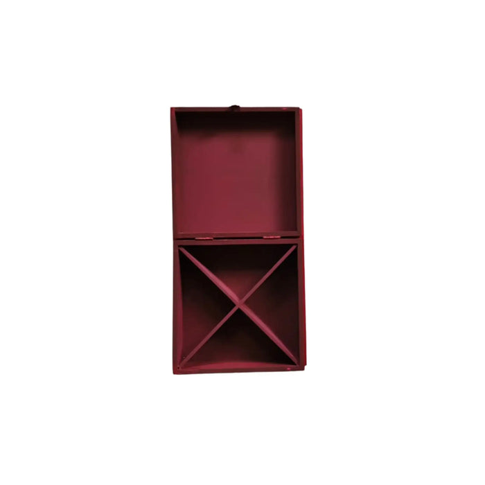Intricate Mandala Motif Hand-Painted Wooden Jewellery Box with Dividers   Wood Decorative