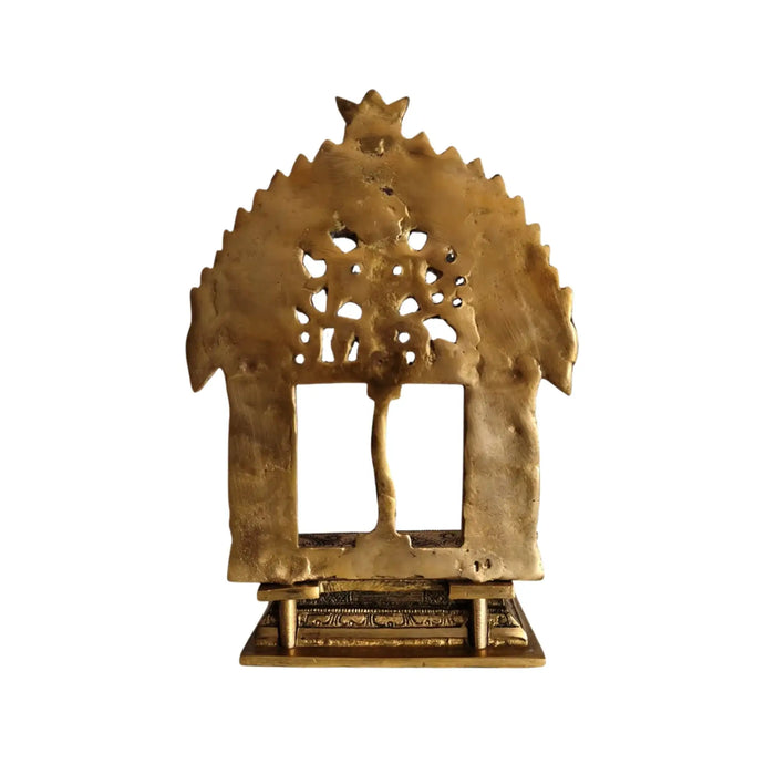 Intricately Carved Brass Prabhavali (Deity Arch)   Brass Ware