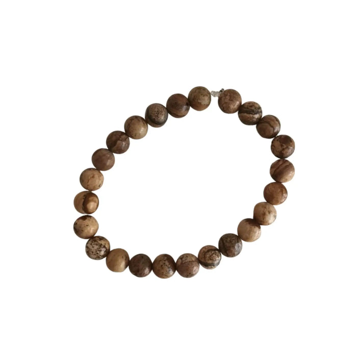 Jasper Crystal Bracelet – Grounding & Protection Healing Stone   Fashion