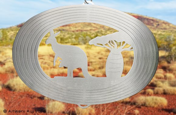 KANGAROO - STAINLESS STEEL WIND WHIRL SPINNER