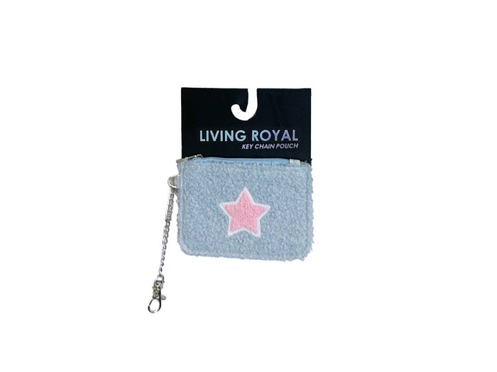 Keychain Pouch - Crystal Embellishment - Black